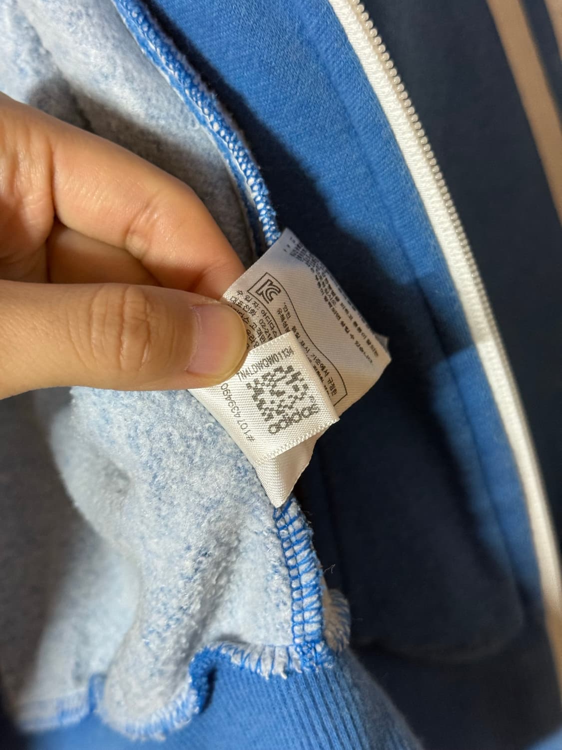 아디다스 Y2K 스카이블루 삼선 크롭 트랙탑 상품이미지8