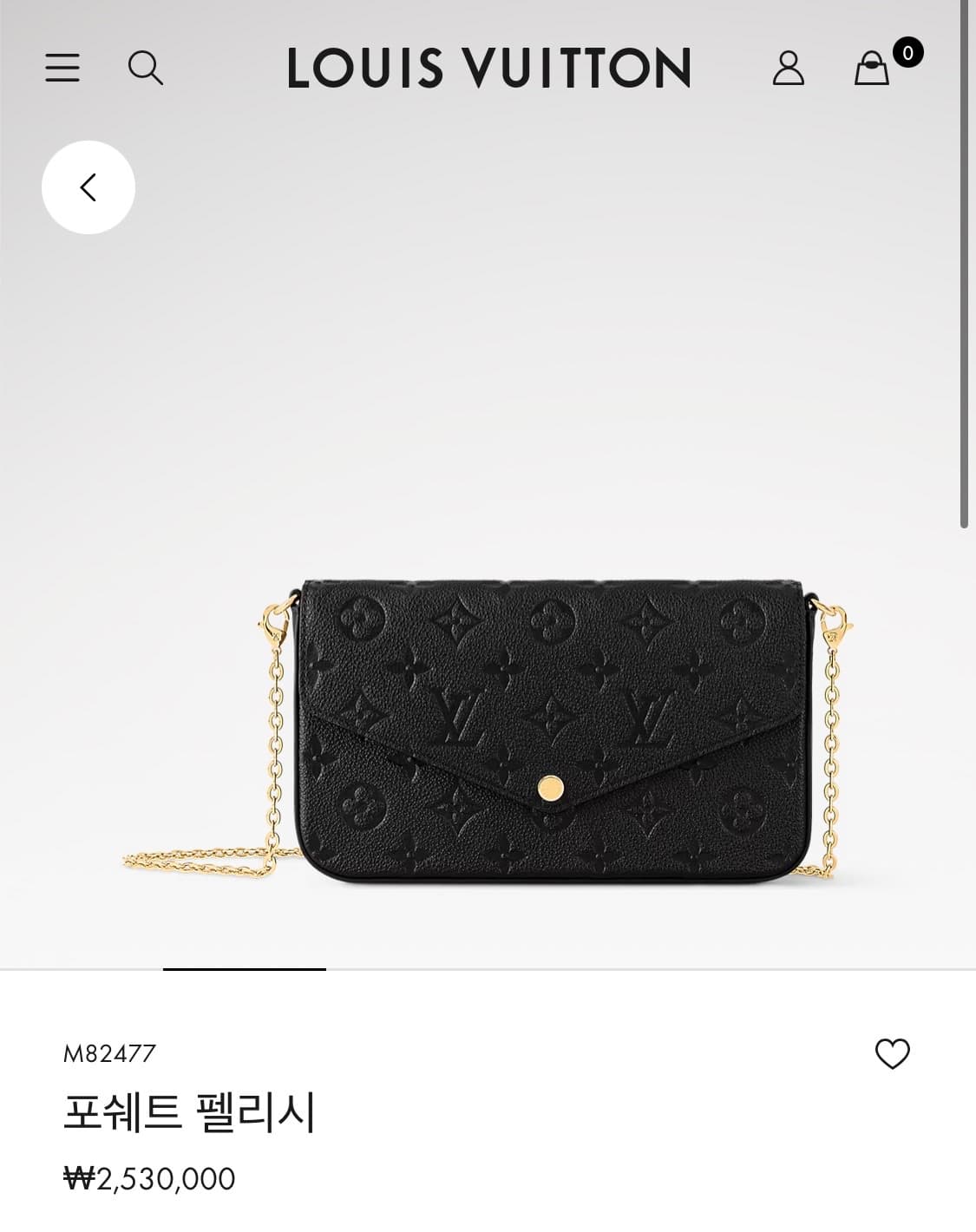 루이비통 포쉐트 펠리시 블랙 상품이미지7