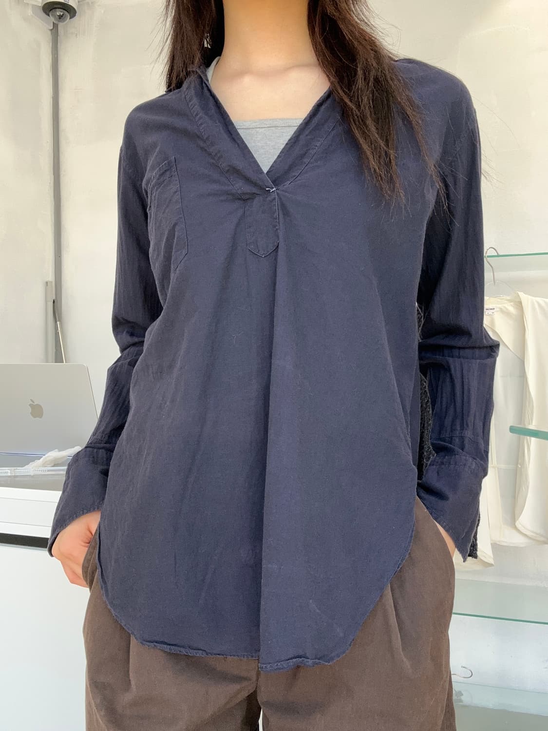 Helmut Lang V-Neck Top 상품이미지1