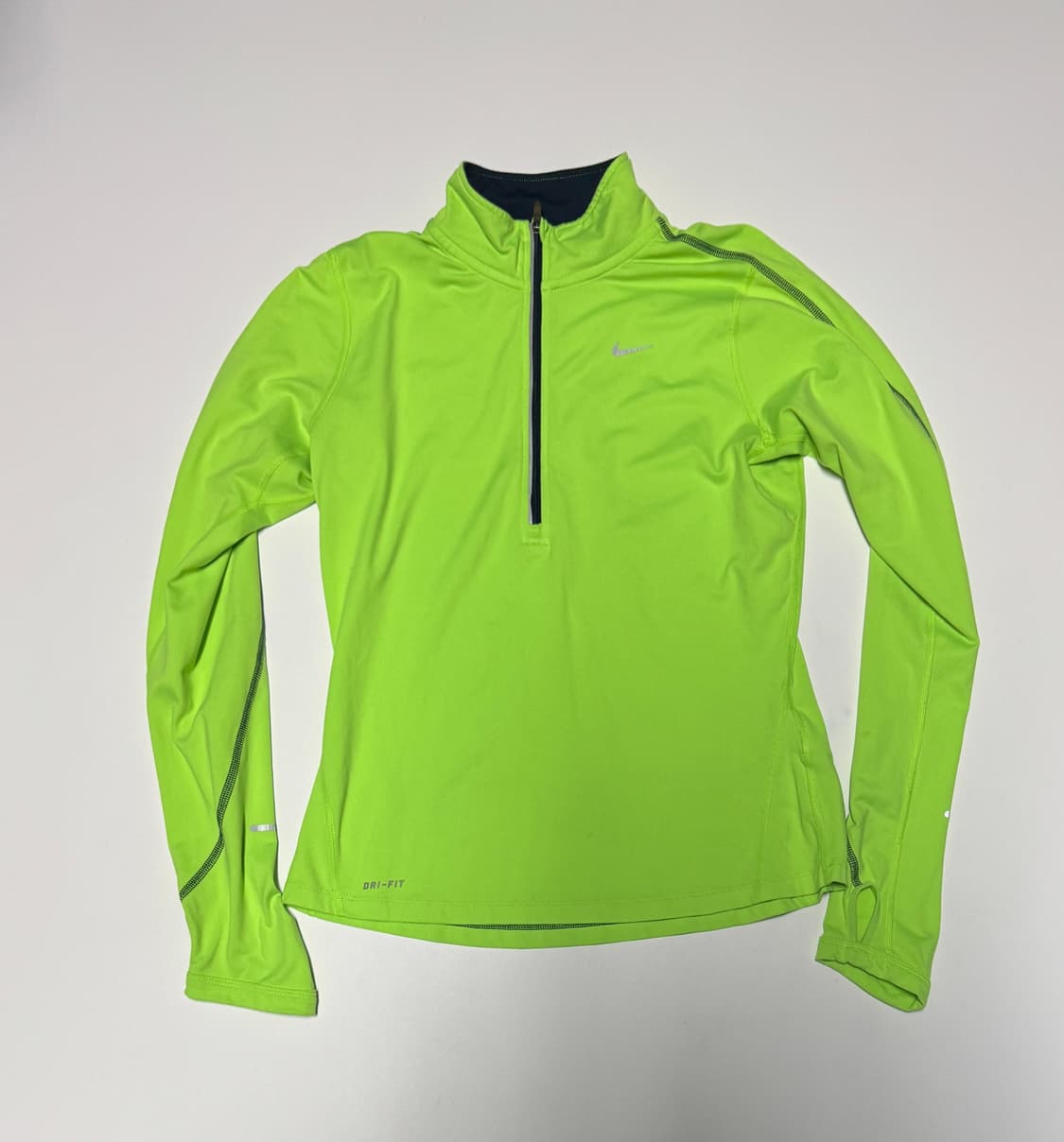 여성 나이키 러닝 드라이핏 기능성 형광 긴팔 티셔츠 s 상품이미지1