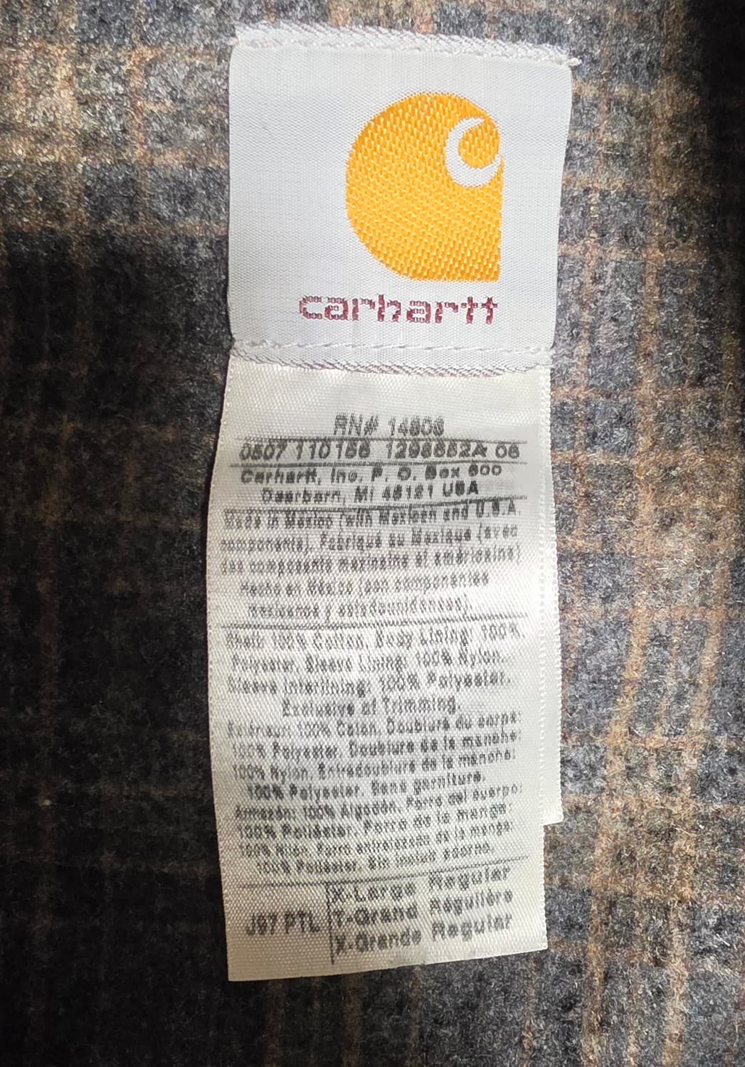 칼하트 J97 디트로이트 자켓 PTL XL 상품이미지4