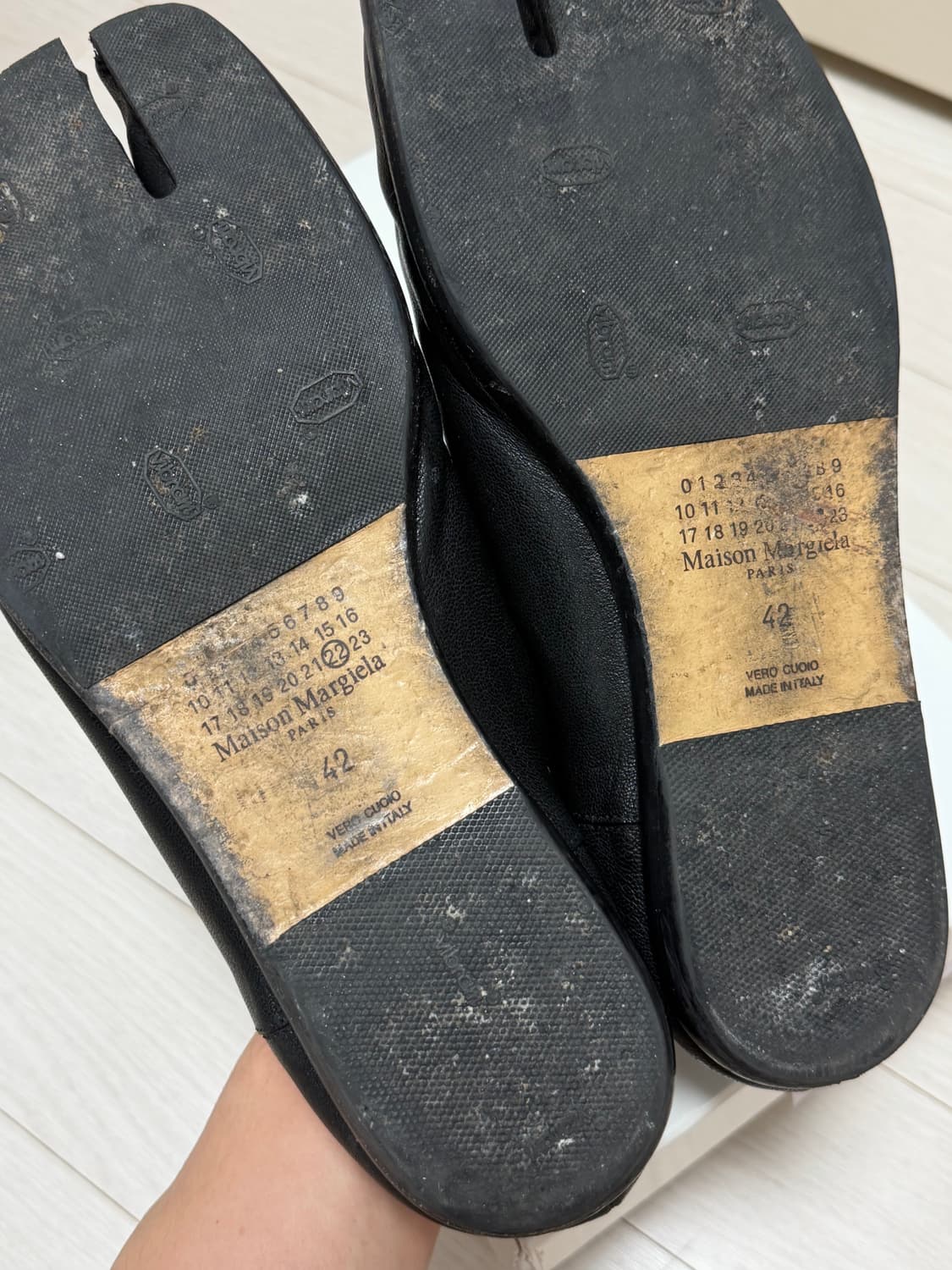 [EU42] 메종 마르지엘라 슬립온 타비 슈즈 블랙 상품이미지4