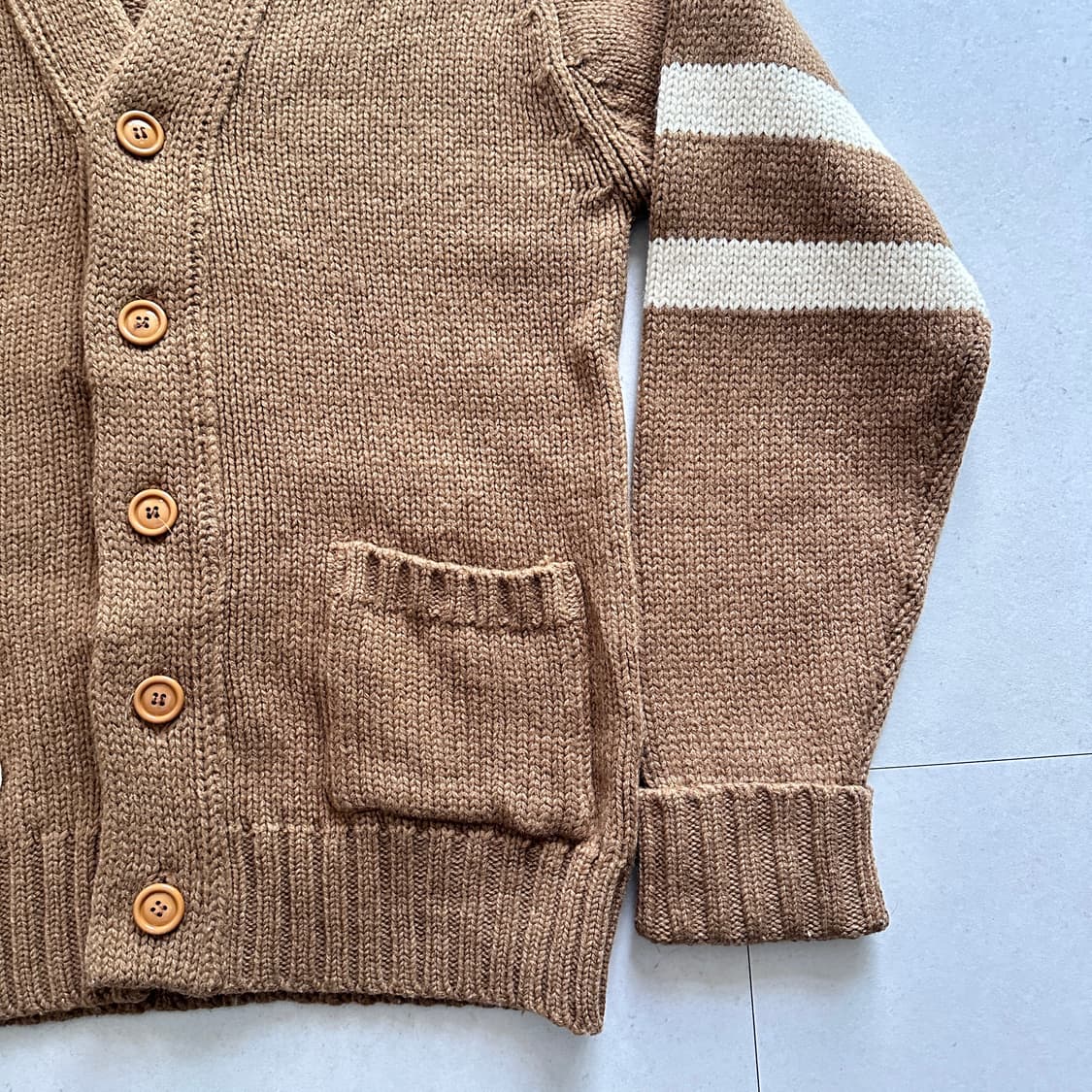 맥그리거 빈티지 레터맨 가디건 L (브라운) 상품이미지3