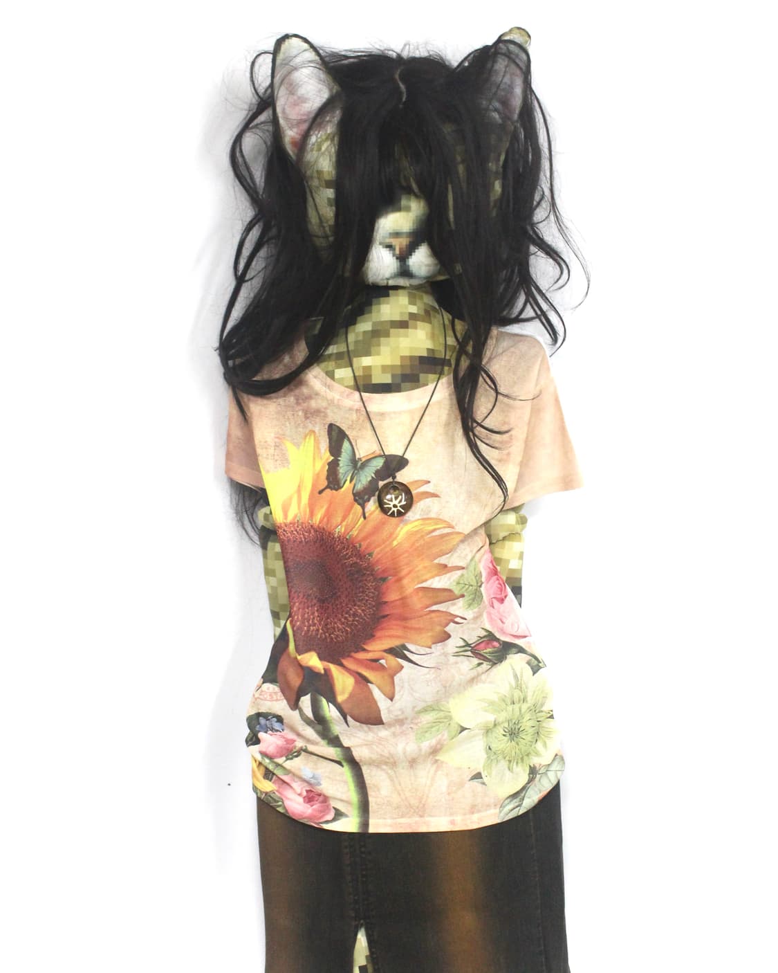 SunFlower graphics sheer t-shirt 상품이미지1
