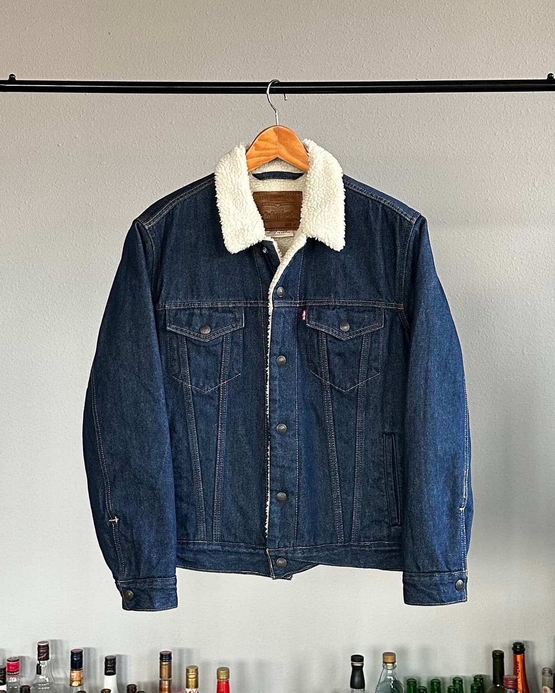 [M]리바이스 프리미엄 BigE 쉐르파 양털 트러커 데님 자켓 상품이미지1
