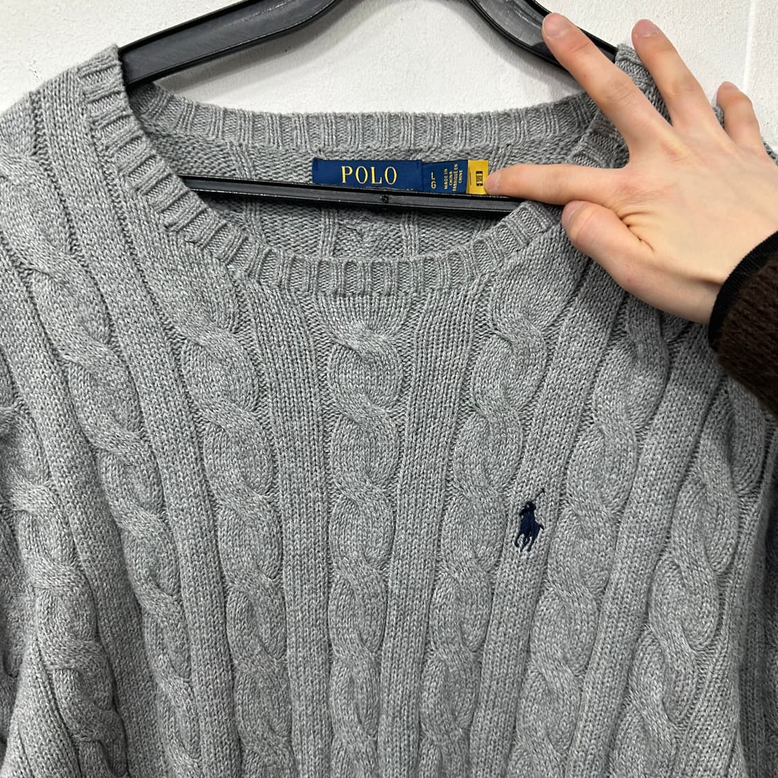 폴로 랄포르렌 꽈배기 니트 상품이미지2