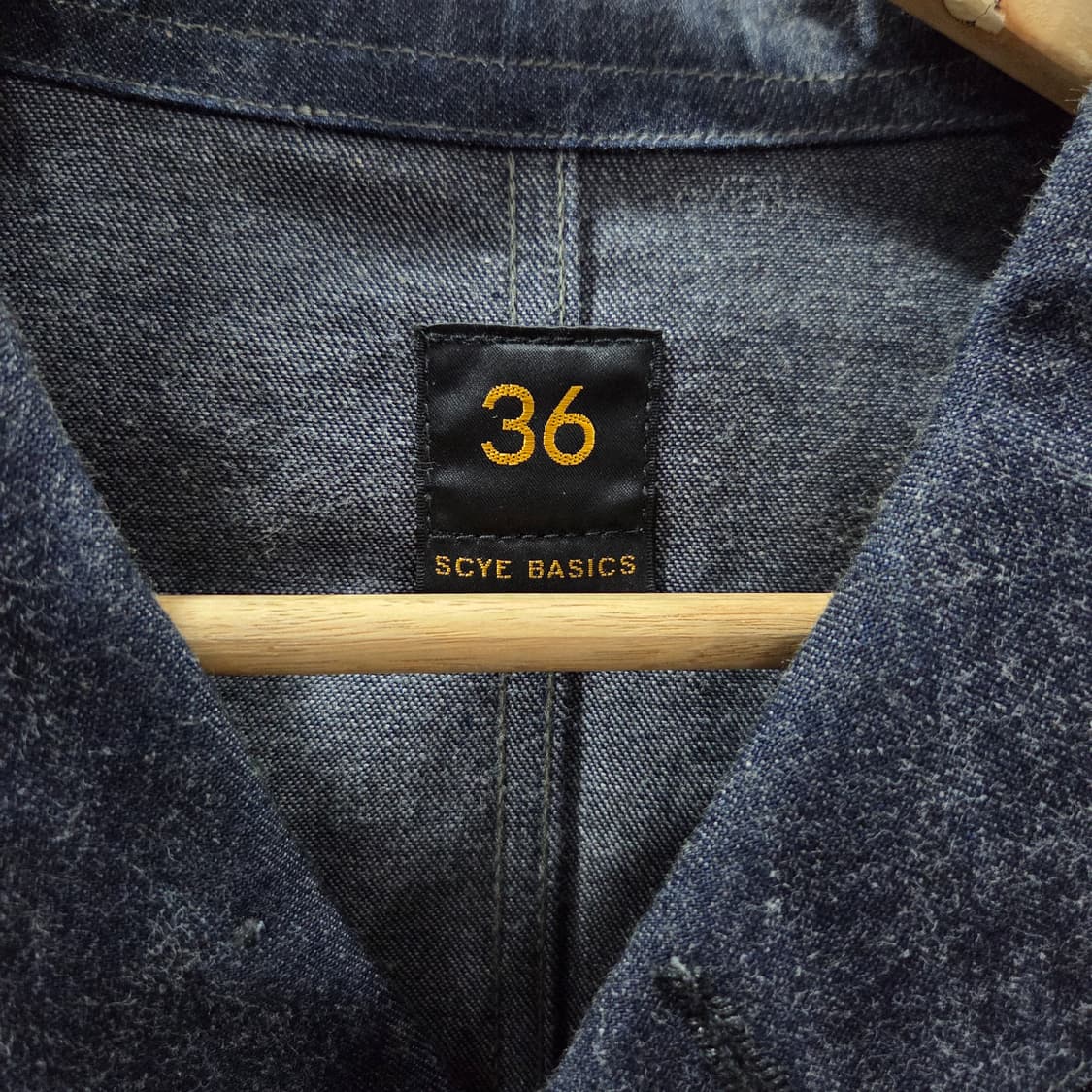 SCYE BASICS 사이 베이직 숄카라 데님 자켓 36 상품이미지2