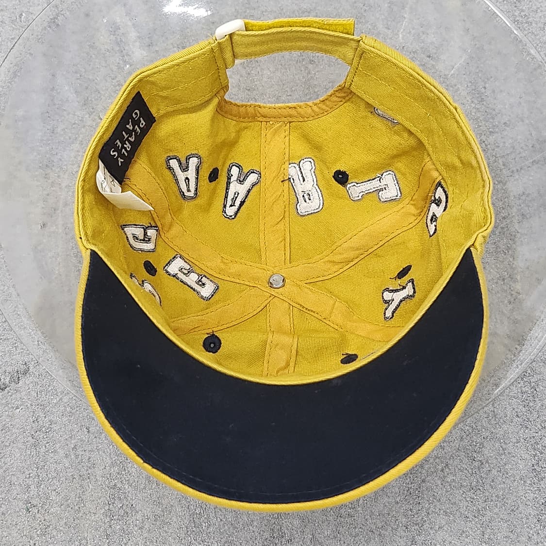 파리게이츠 골프볼캡 옐로우 프리사이즈. 상품이미지5