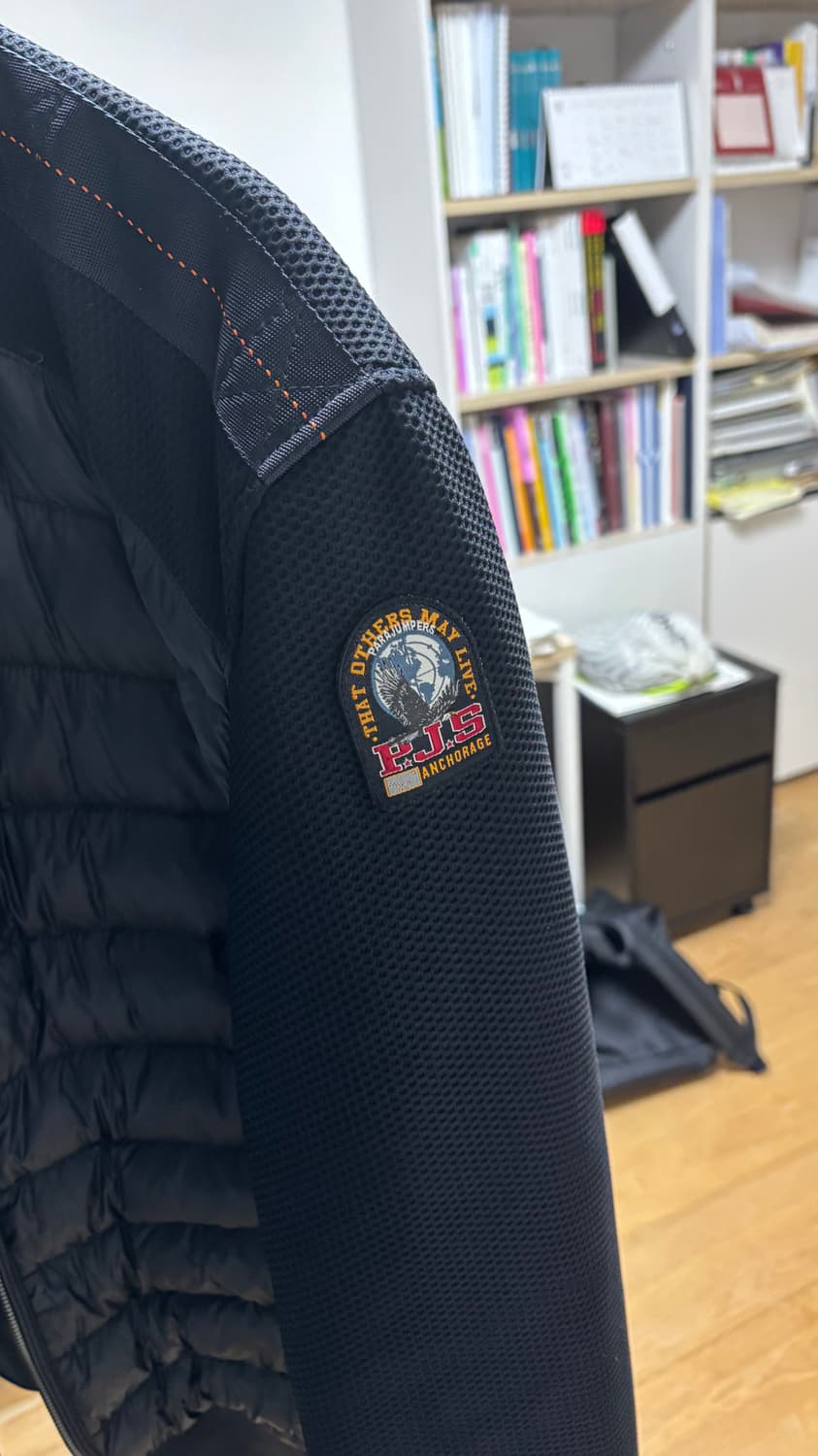 (정품) 파라점퍼스 패딩 봄버 자켓 블랙 니트패딩 경량패딩 상품이미지3