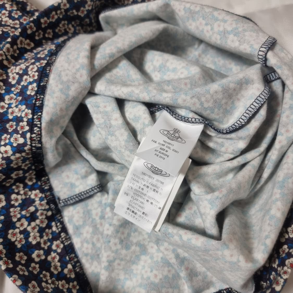 비비안웨스트우드 원피스 드레스 코튼스판 셔링 (55/표기M) 택달린새상품 상품이미지10