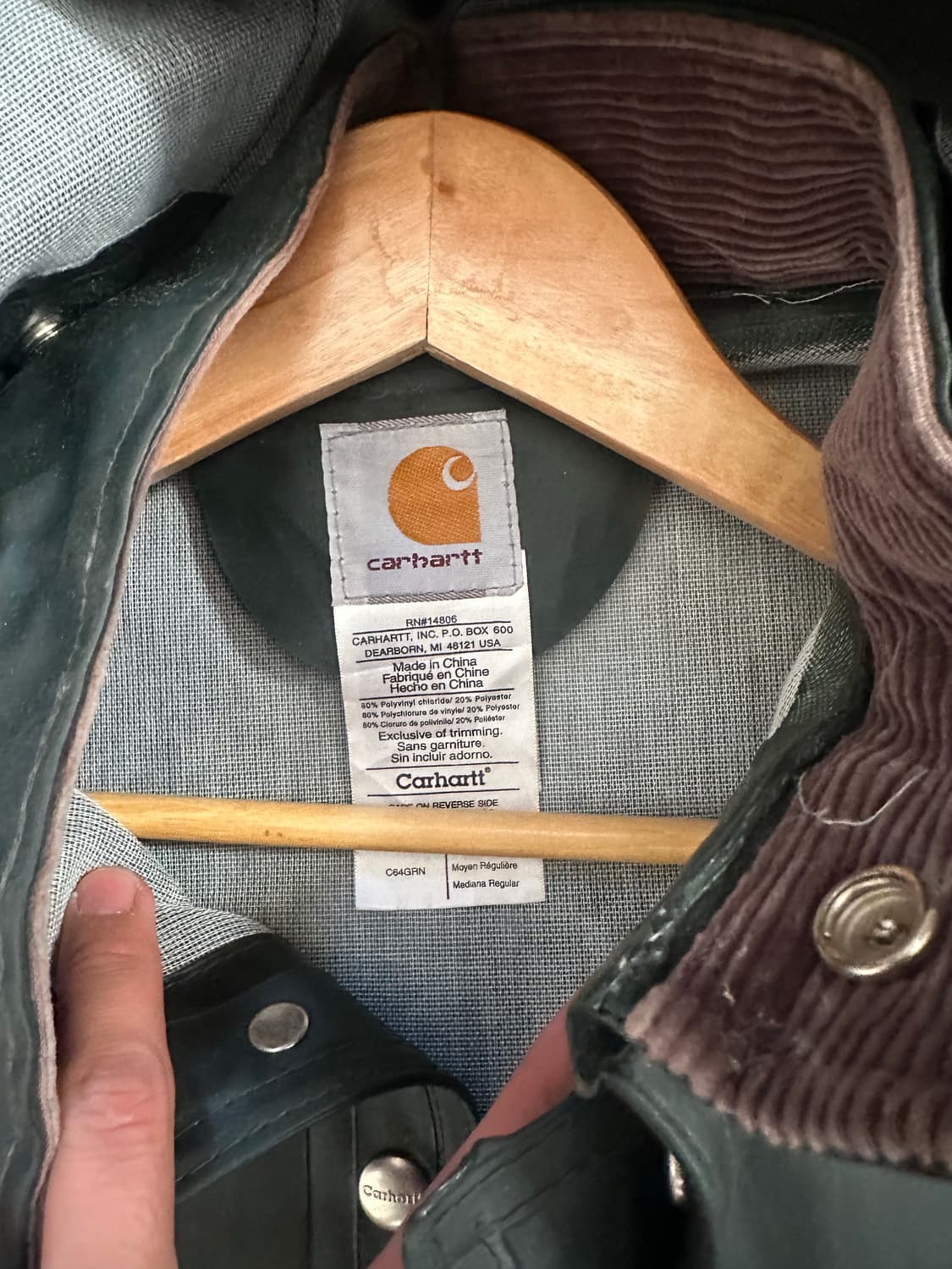 칼하트 레인코트 상품이미지3