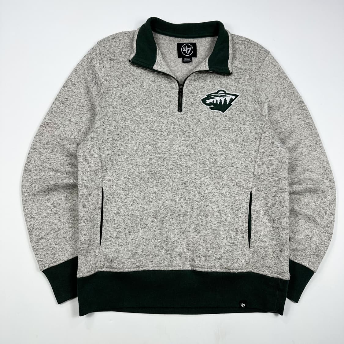 47브랜드 nhl 미네소타 와이드 반집업 맨투맨 (M) 상품이미지2