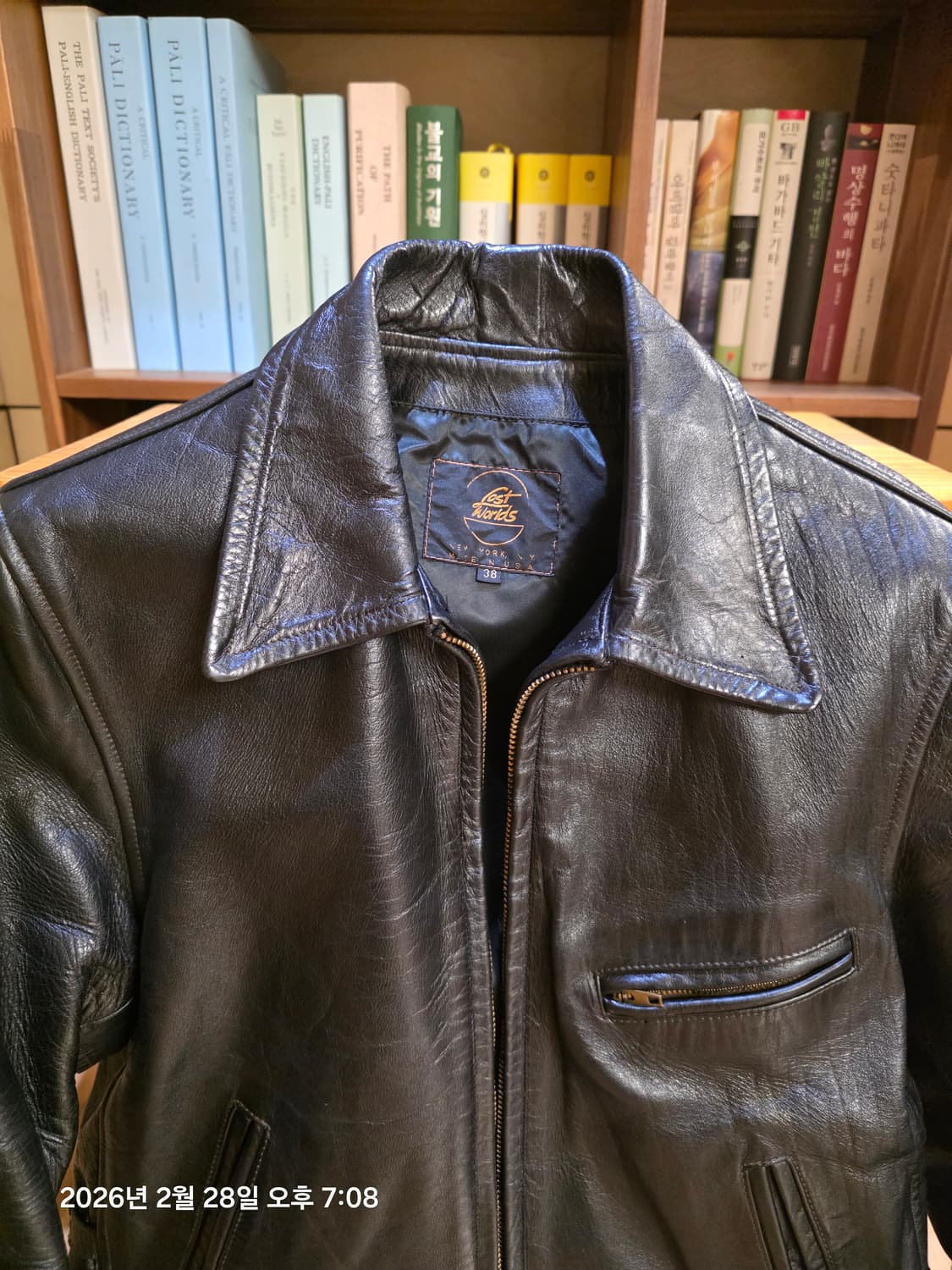 [Lost Worlds] 로스트 월드 호스하이드 가죽 자켓 (사이즈 38 상품이미지2
