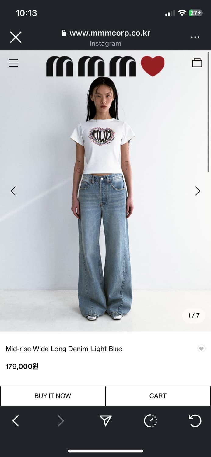 mmm jeans wide long denim_light blue 상품이미지1