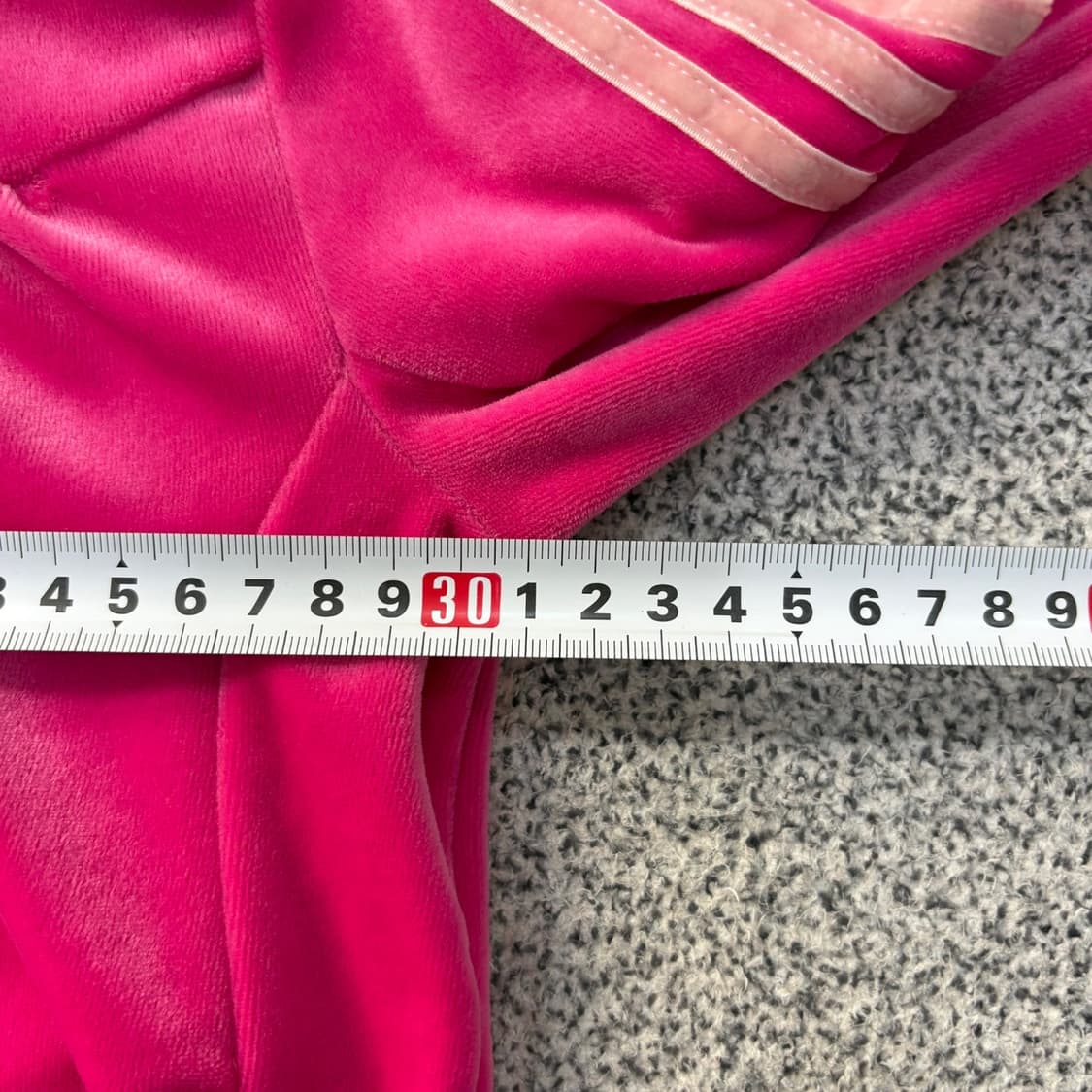 036 아디다스 키즈 벨벳 집업 0608J1 상품이미지6