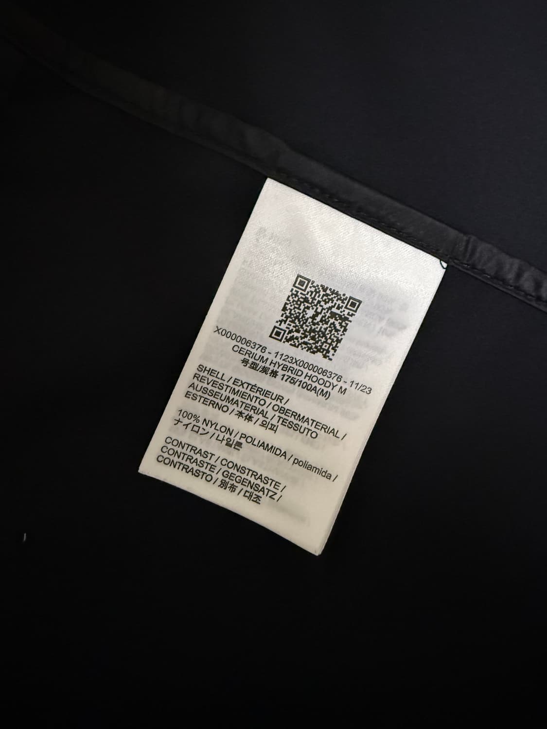 [M/M] 아크테릭스 세륨 하이브리드 후디 블랙 상품이미지7