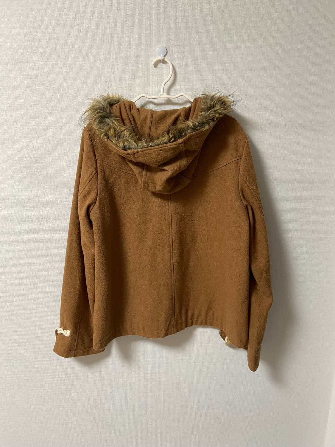 빈티지 털모자 숏떡볶이 후드 코트 자켓 상품이미지4