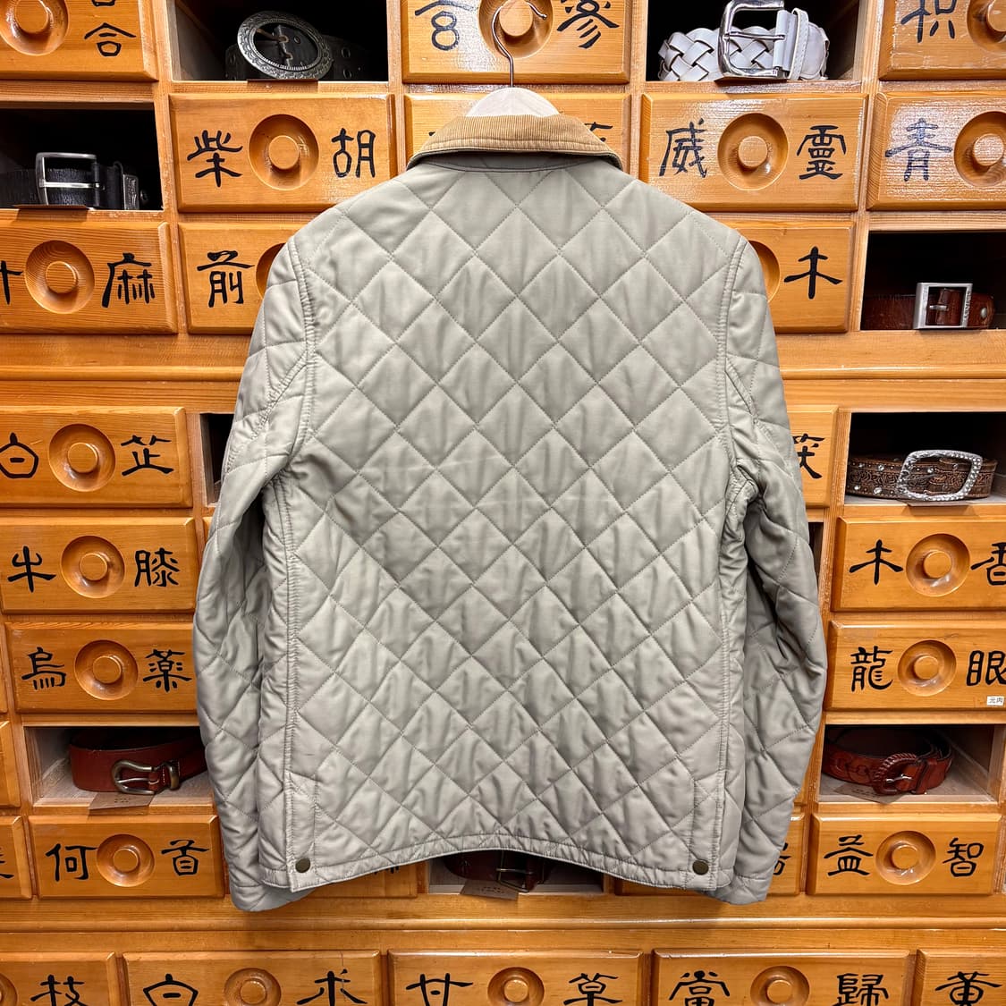 (M) 랄프로렌 폴로 레더 패치 퀼티드 헌팅 자켓 상품이미지3