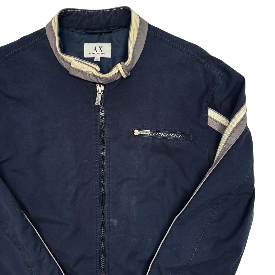 아르마니 익스체인지 파이핑 싱글 라이더 자켓 L 상품이미지2