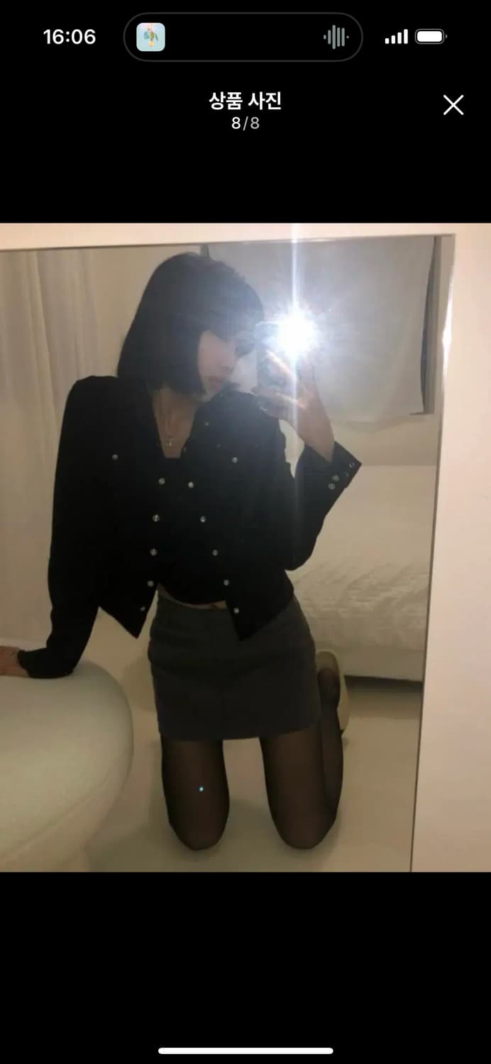 애즈온 로우라이즈 스커트 m 상품이미지4