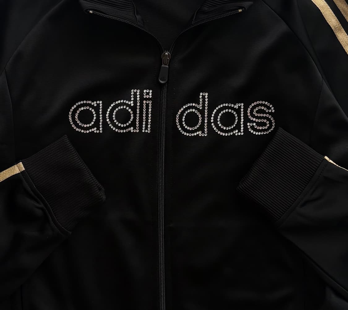 adidas 아디다스 큐빅 로고 골드 트랙탑 상품이미지3