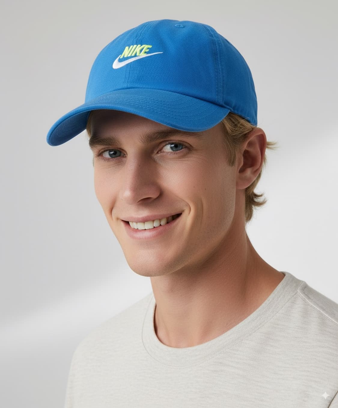 NIKE 나이키 빈티지 헤리티지86 스카이블루/형광노랑 볼캡 모자 운동 상품이미지6