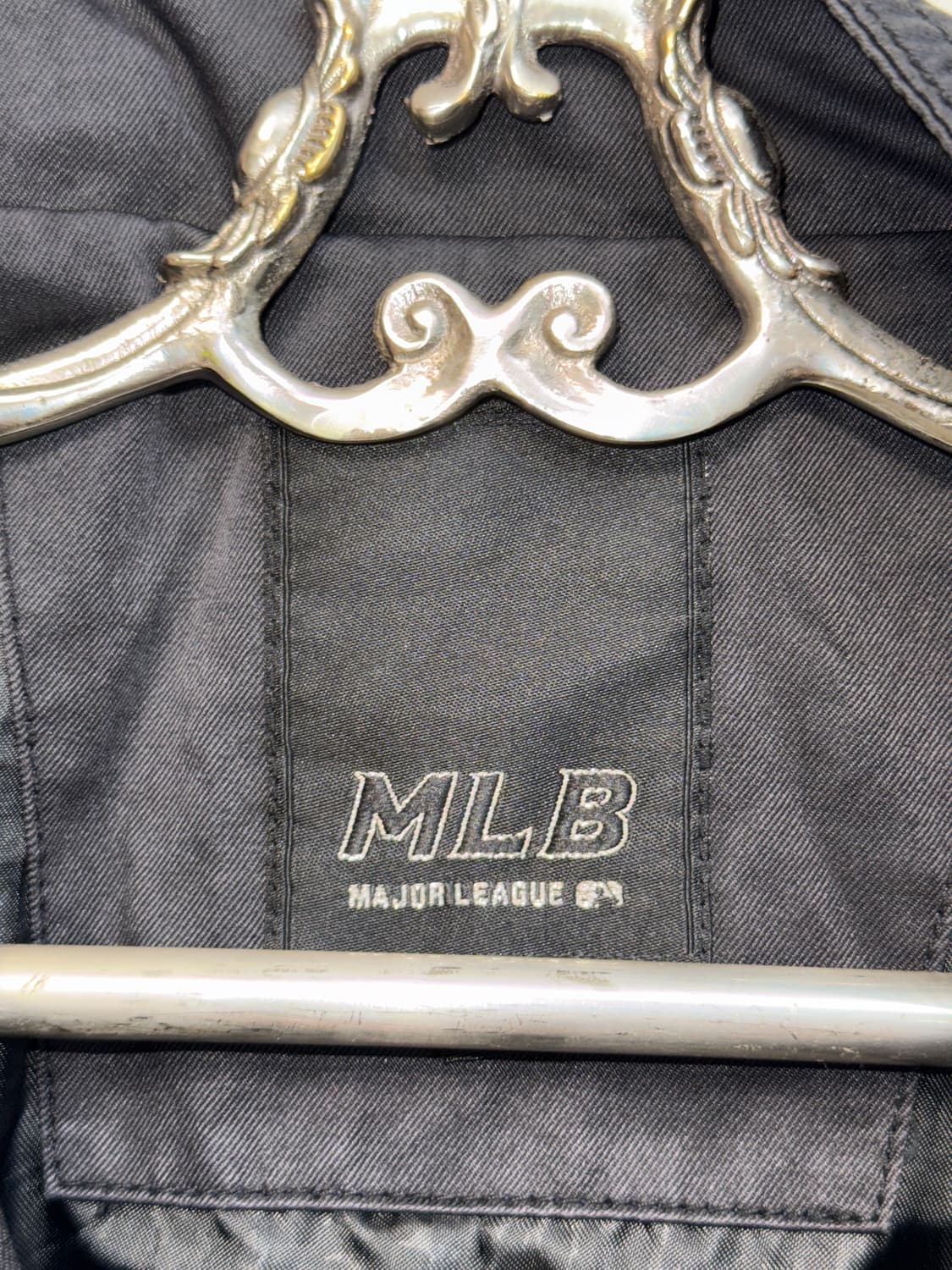 MLB black logo boxy cotton jacket  상품이미지5