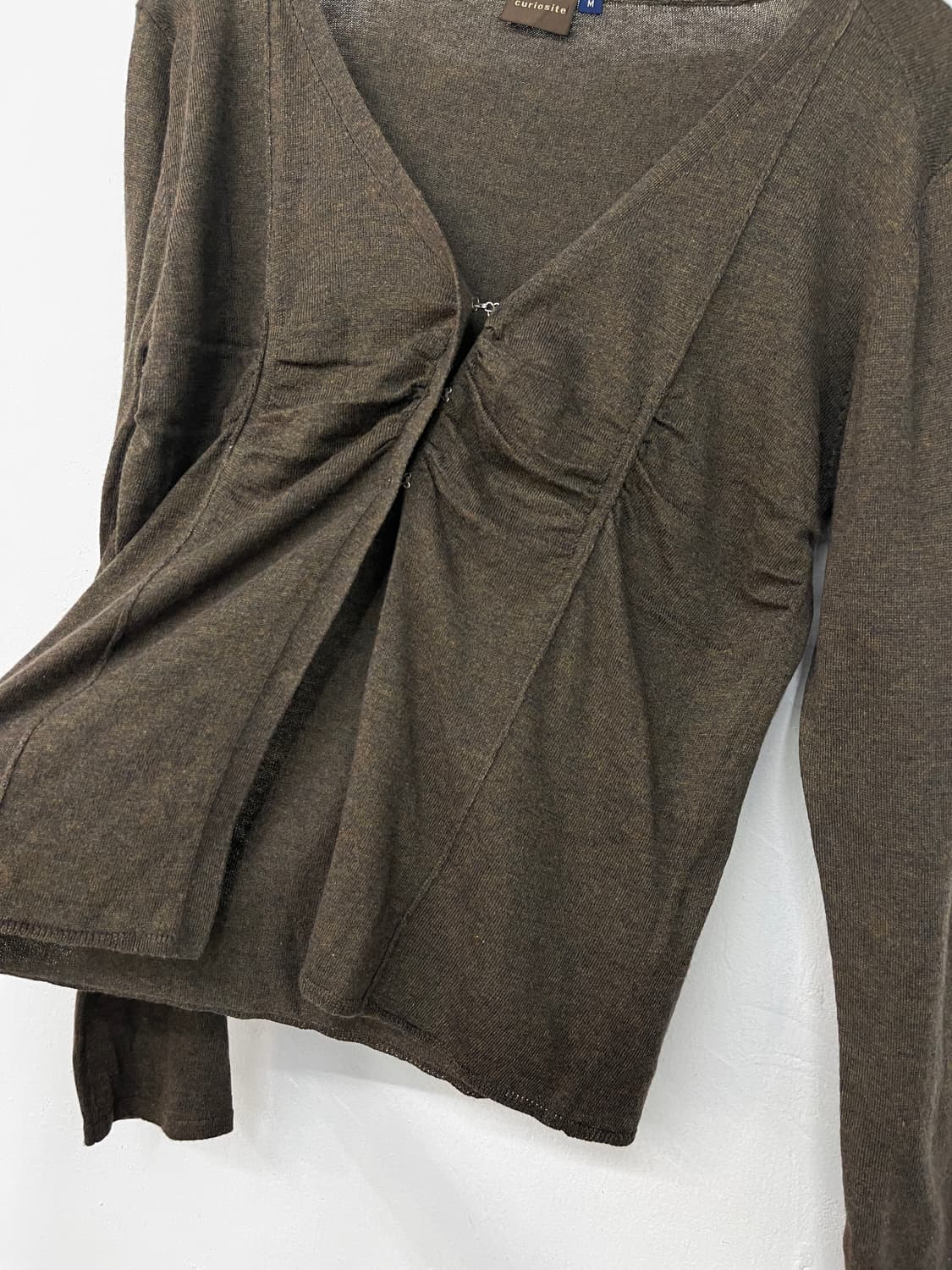 CURIOSITE 셔링 가디건 상품이미지7