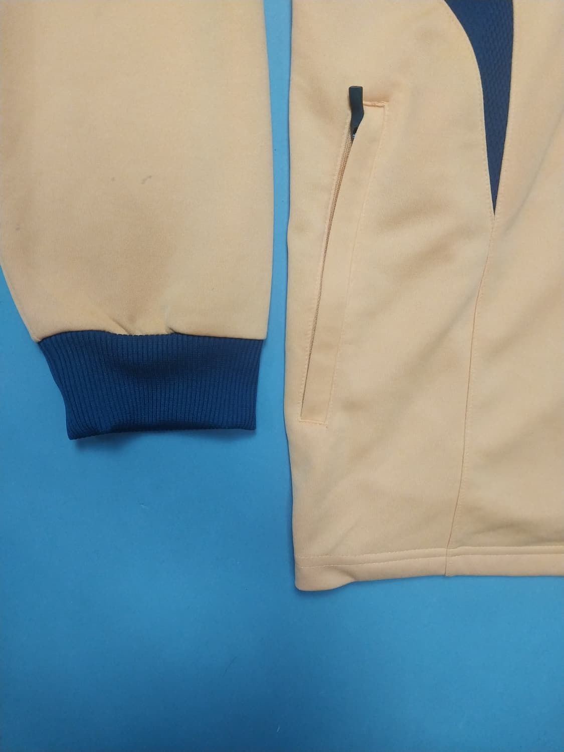 [2XL] 엄브로 오렌지 네이비 배색 저지 트랙탑 자켓 상품이미지4