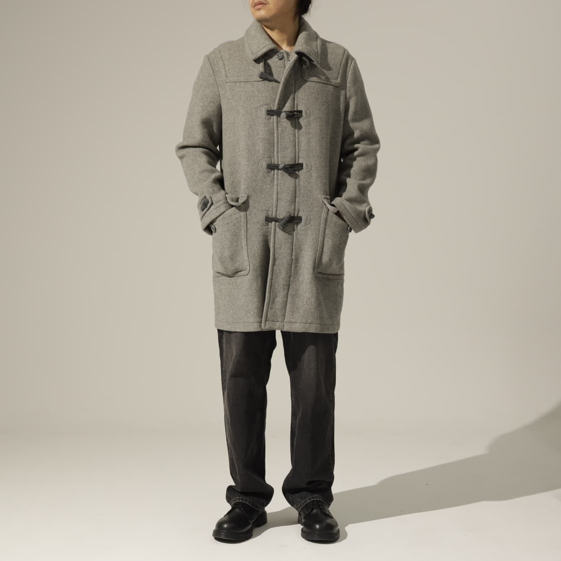 Vintage 지퍼 플라이 더플 코트 상품이미지3