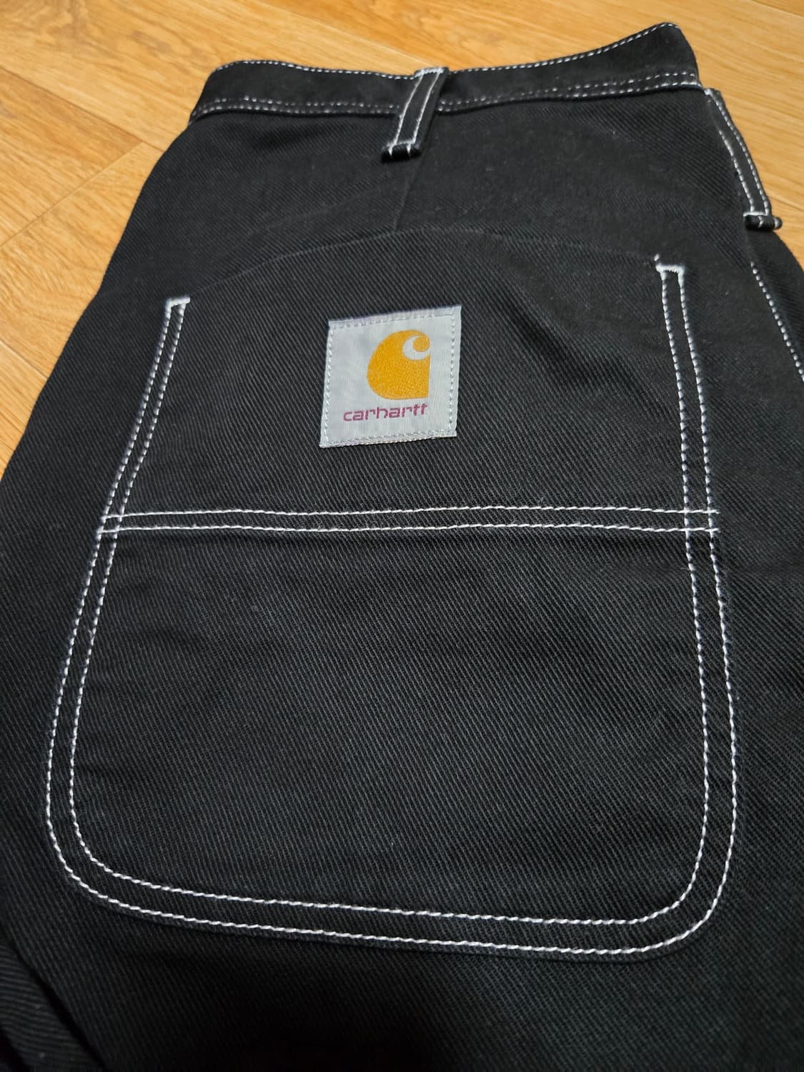 칼하트 블랙 스티지 심플 워크 팬츠(32×32) 상품이미지4