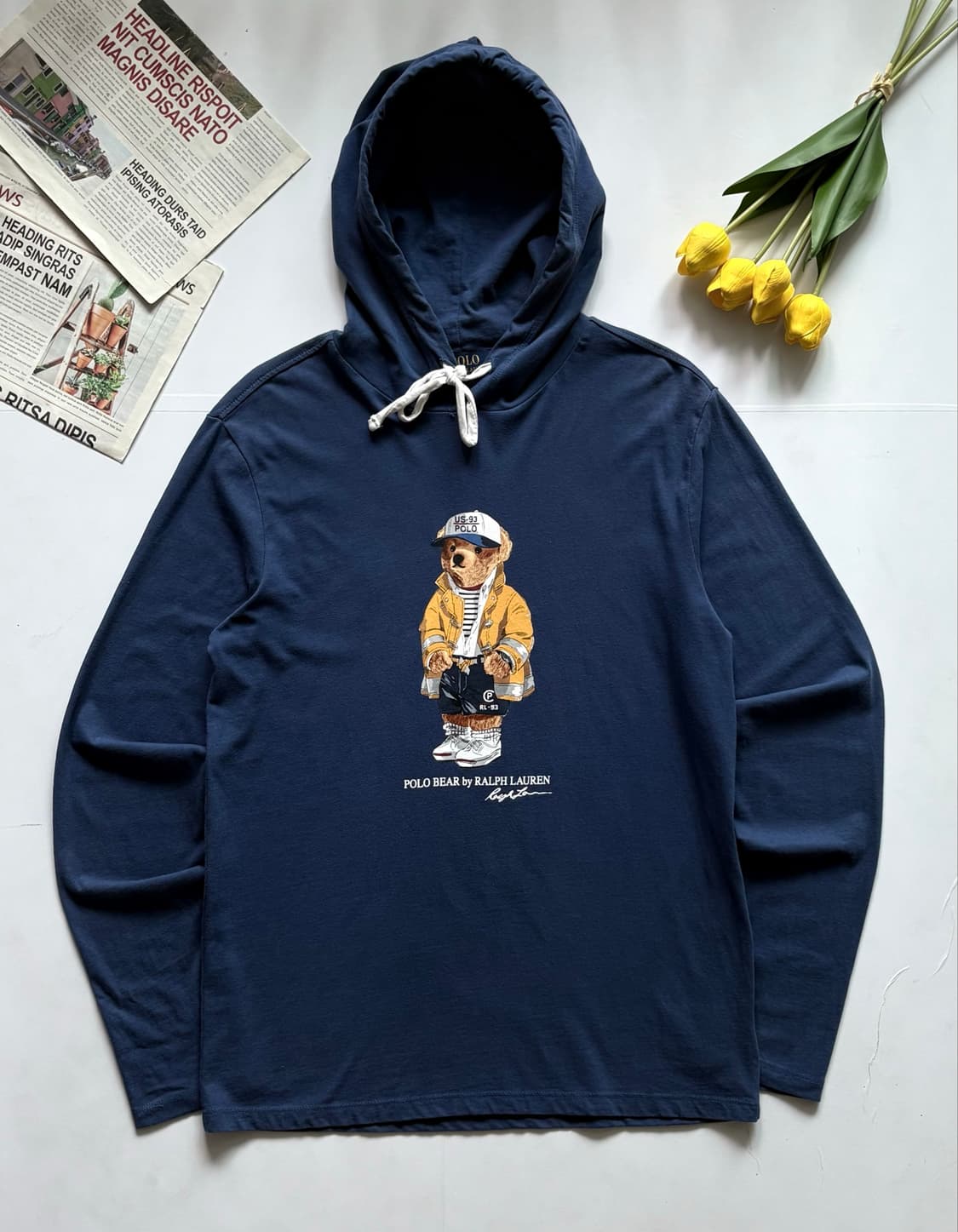 Polo 폴로랄프로렌 네이비 베어 후드티 상품이미지2