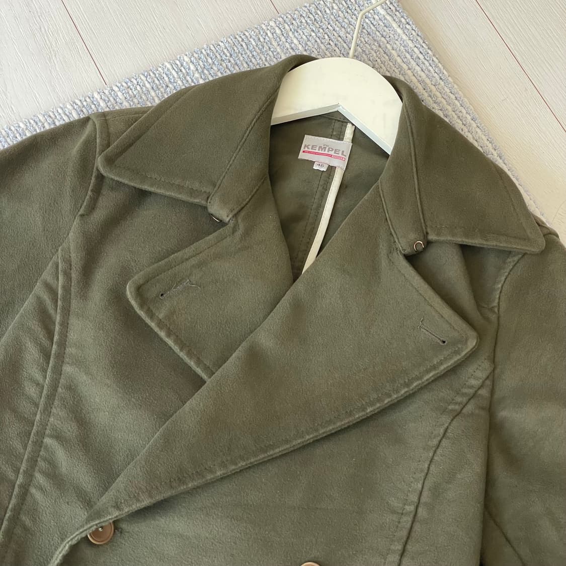 Kempel 켐펠 몰스킨 더블브레스티드 하프코트 상품이미지2