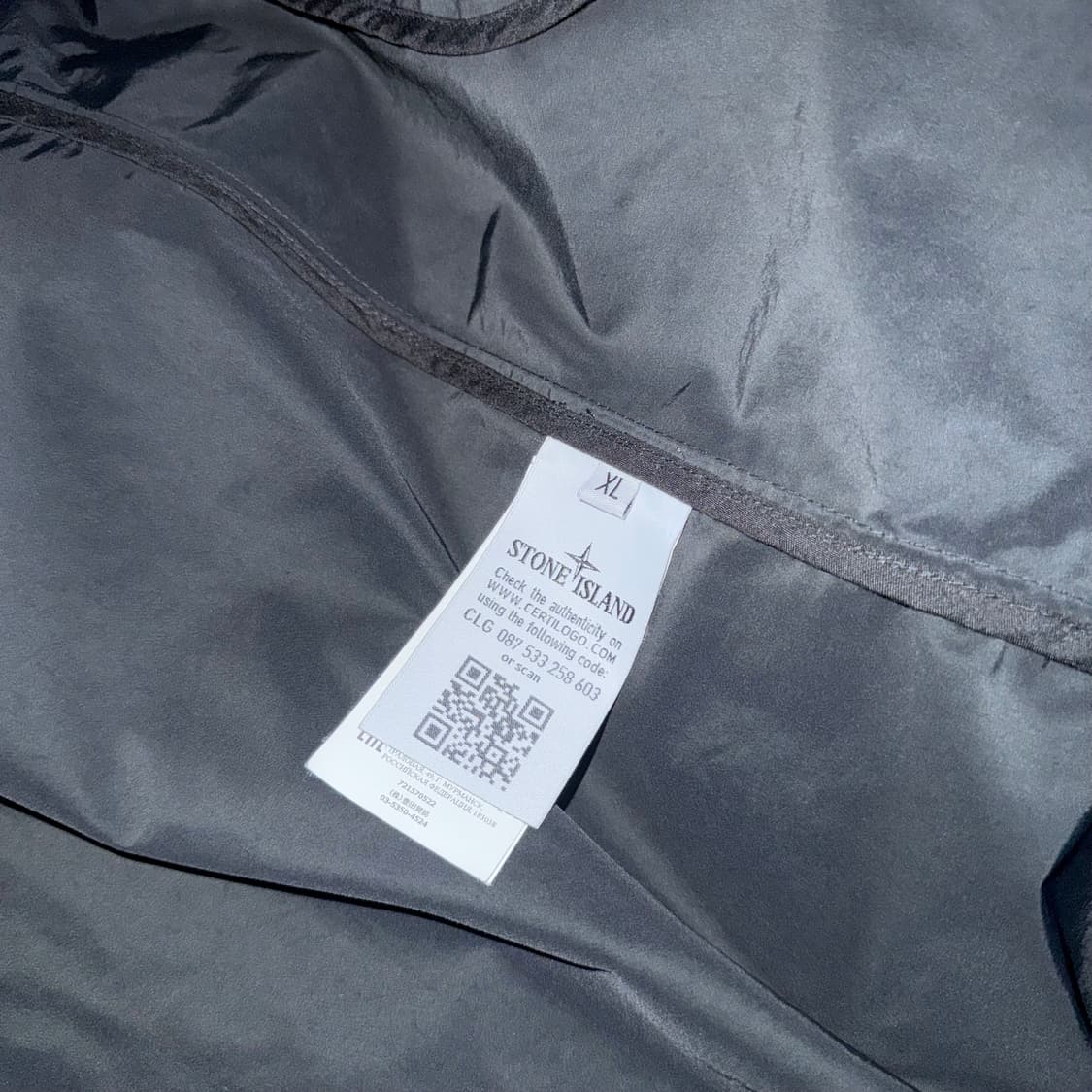 스톤 블랙 마이크로 렙스 롱 재킷 상품이미지5