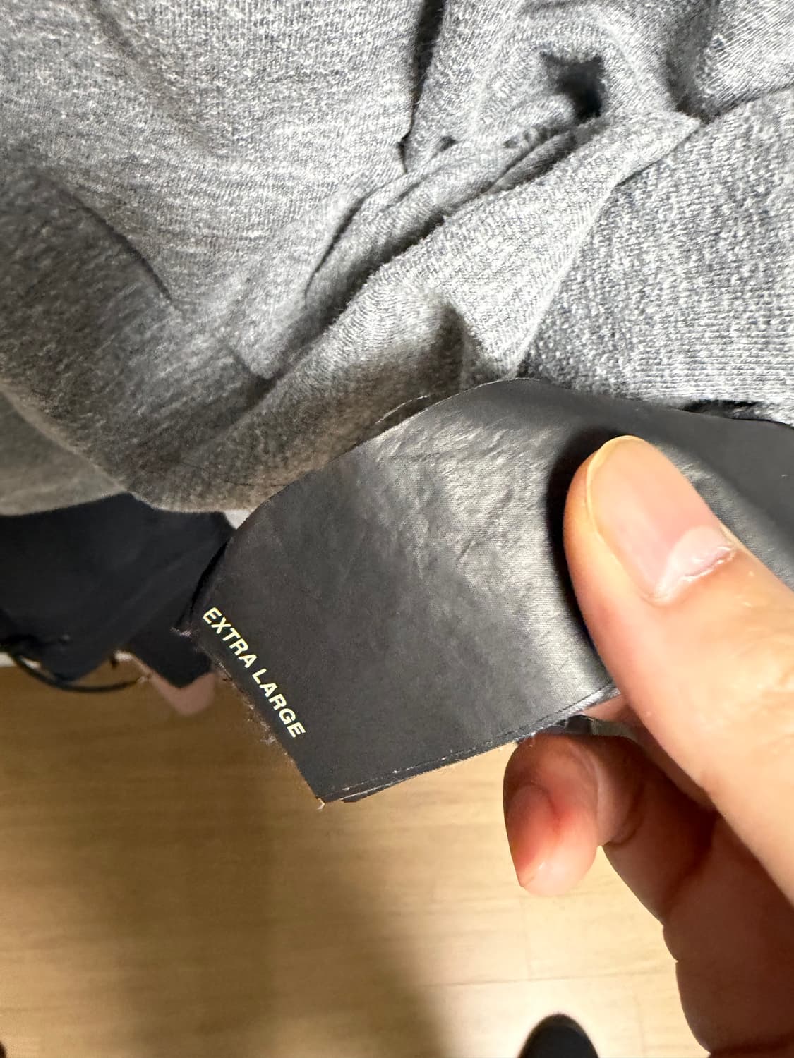 [xl] 피어오브갓 팔배색 헨리넥 반팔 티셔츠 크림/블랙 상품이미지3