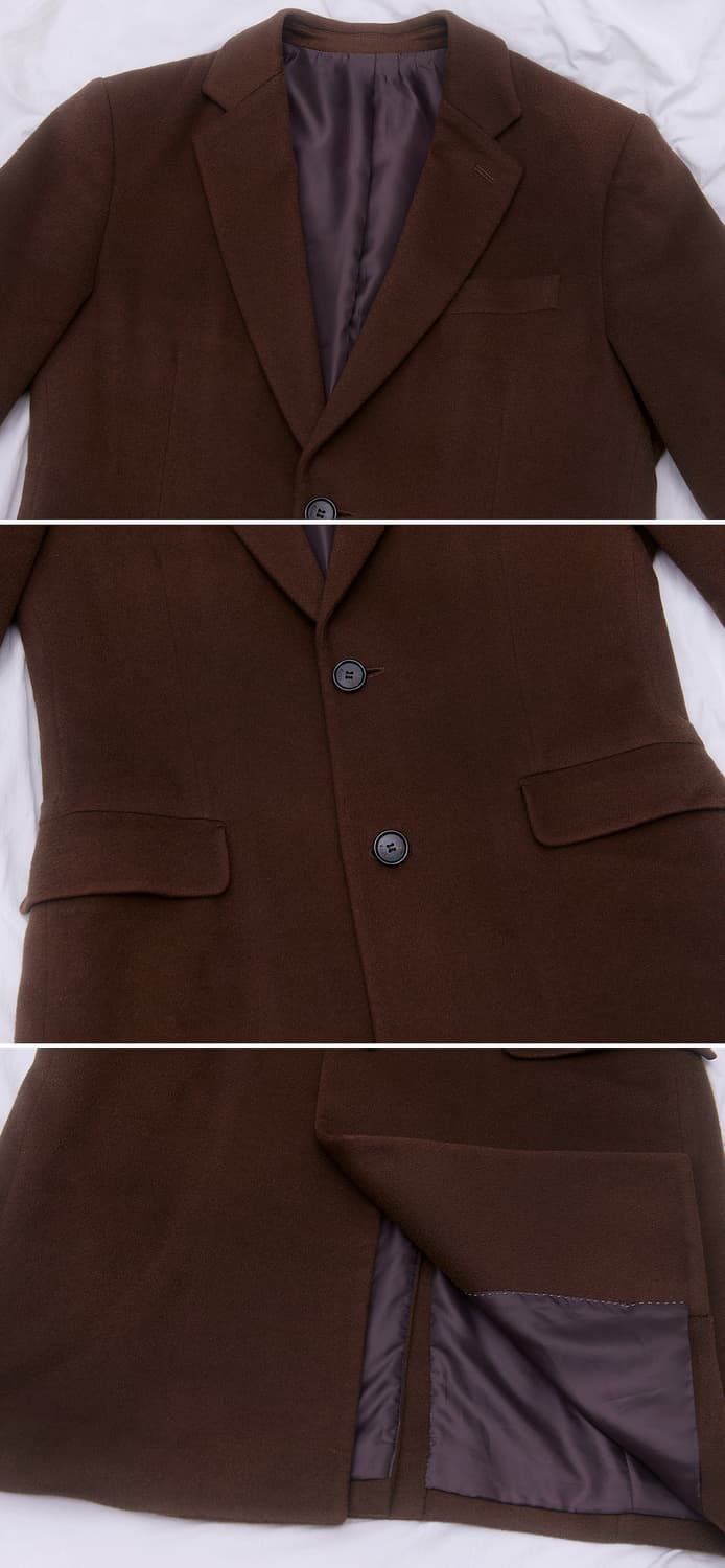 지이크 콜롬보 이태리 퓨어 캐시미어 싱글 클래식 코트 (95-100) 상품이미지4