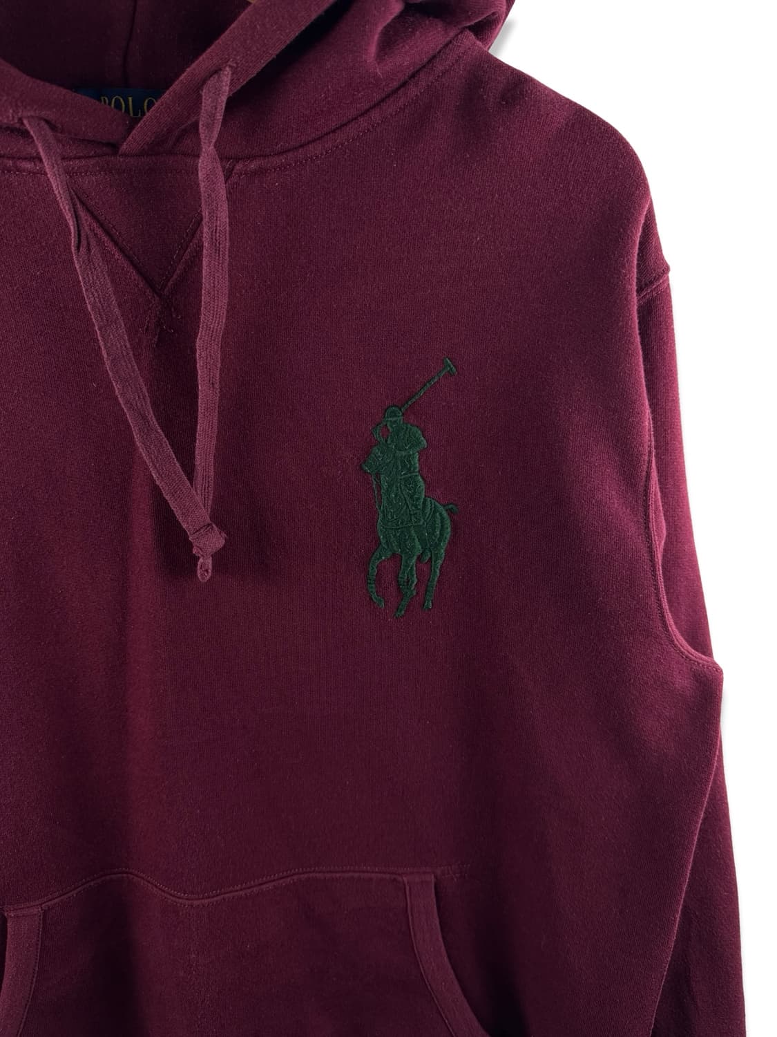 폴로랄프로렌 빅포니 버건디와인 후드티2996 상품이미지4