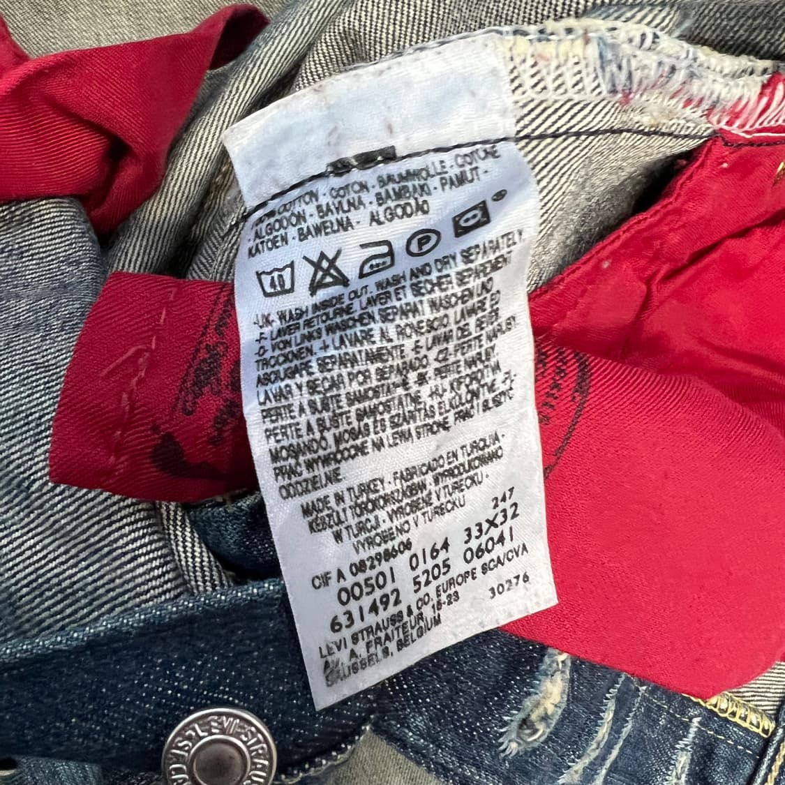 31) 리바이스 501 청바지 데님팬츠 아메카지 워크웨어 상품이미지9