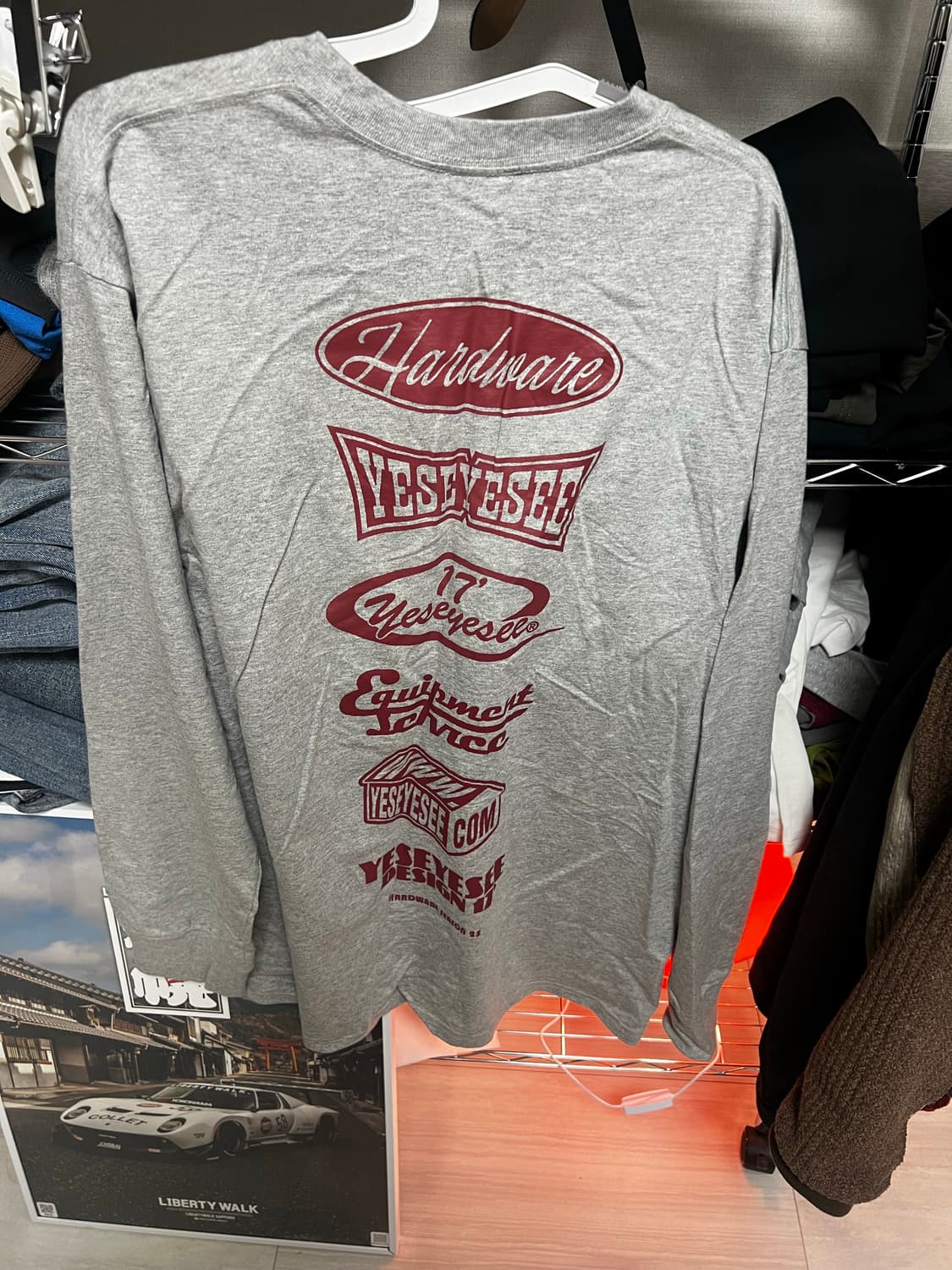 예스아이씨 롱슬리브 그레이 (XL) 상품이미지3