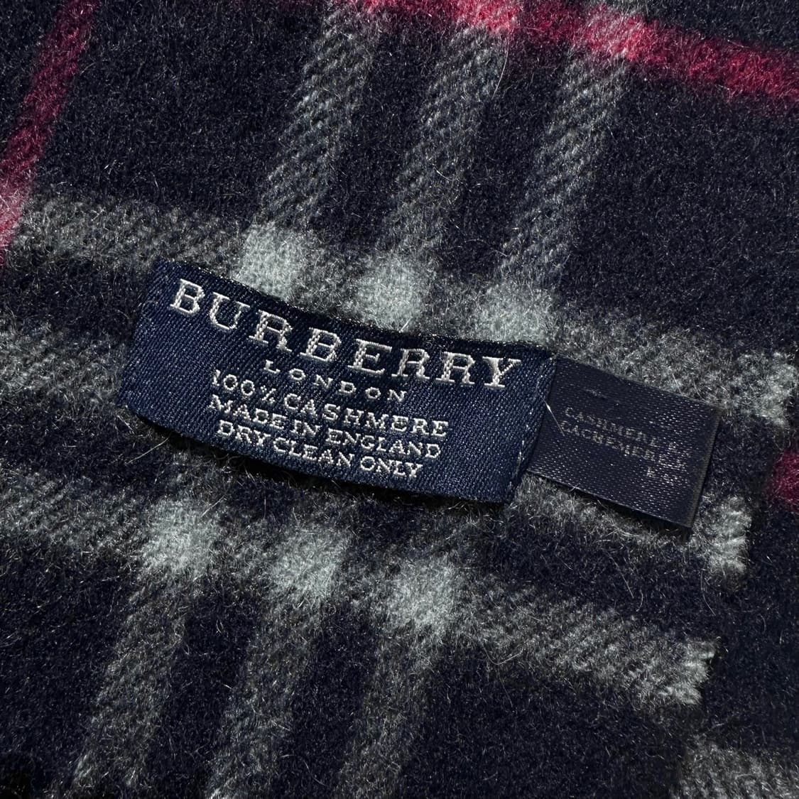 버버리 캐시미어 100% 체크 미니사이즈 머플러 목도리 상품이미지3