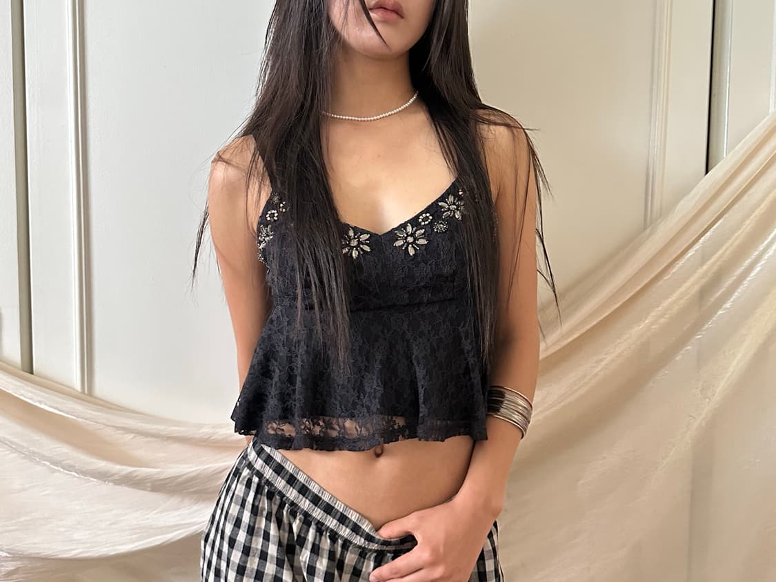  lace glow flower sleveless 상품이미지1