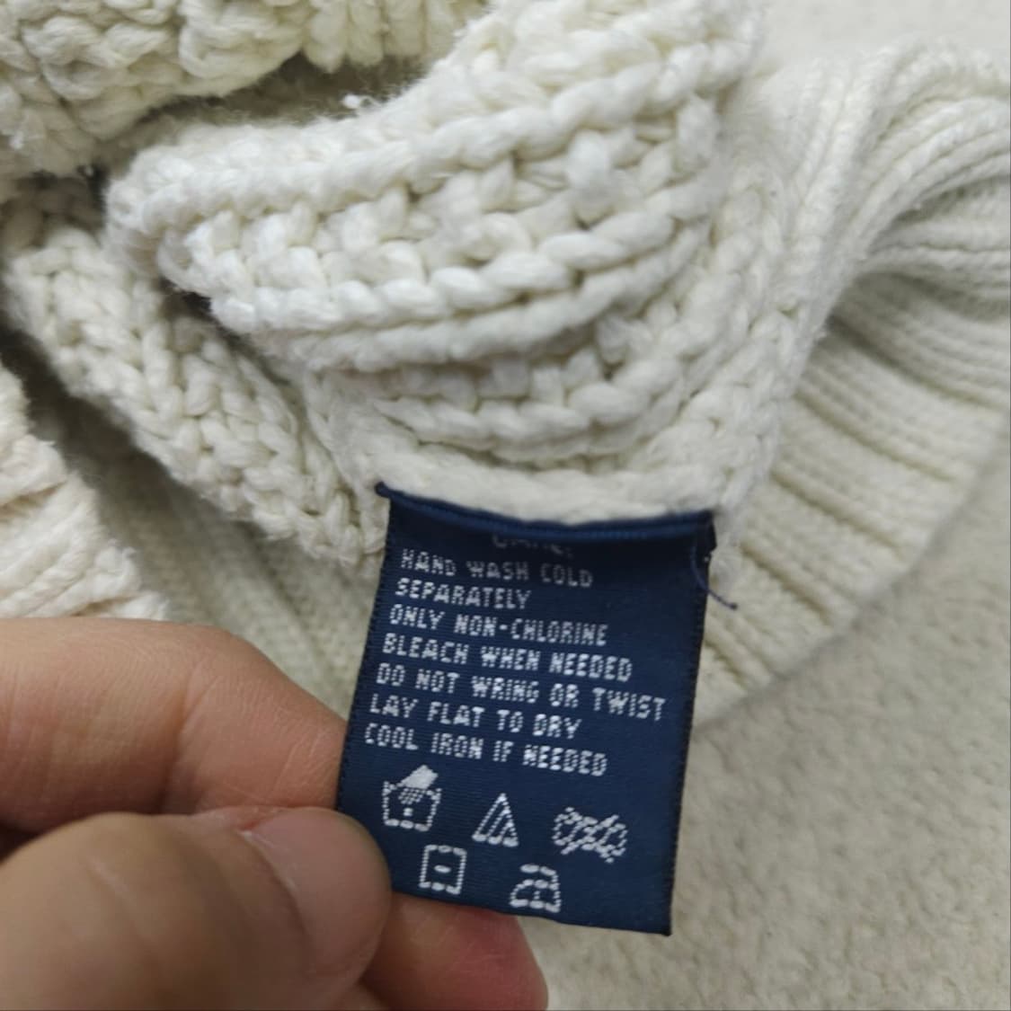 폴로 랄프 로렌 터틀넥 아란 니트 L 상품이미지6