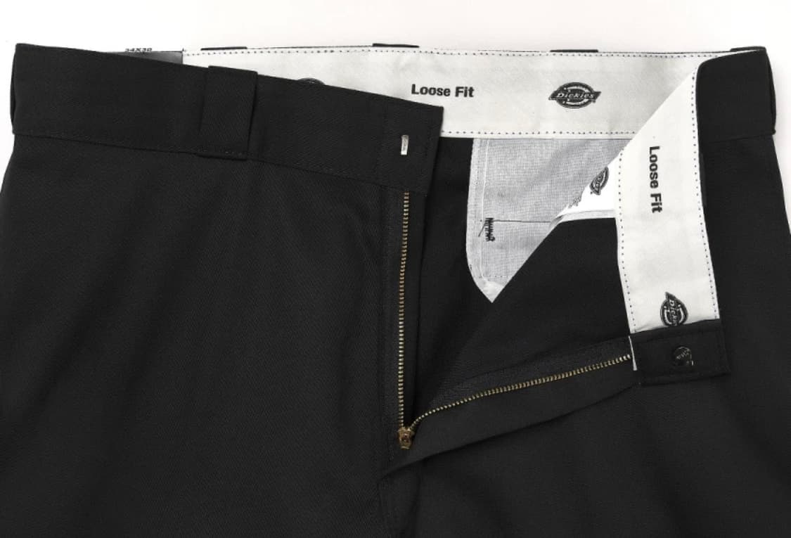 디키즈 루즈 핏 더블니 워크 팬츠 블랙 상품이미지3