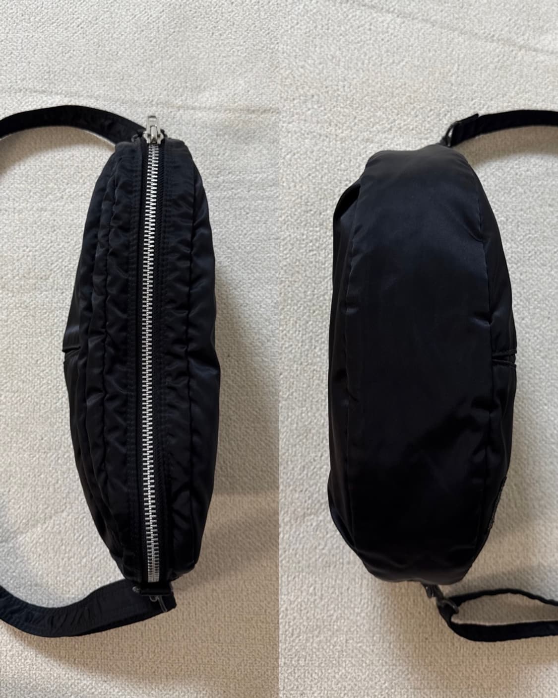 (미사용급) 정품 PORTER 포터 탱커 반달 숄더백 블랙 상품이미지5