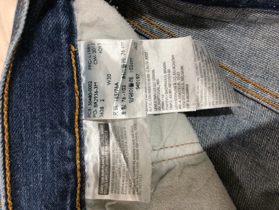 여성 리바이스 501 숏데님 상품이미지3