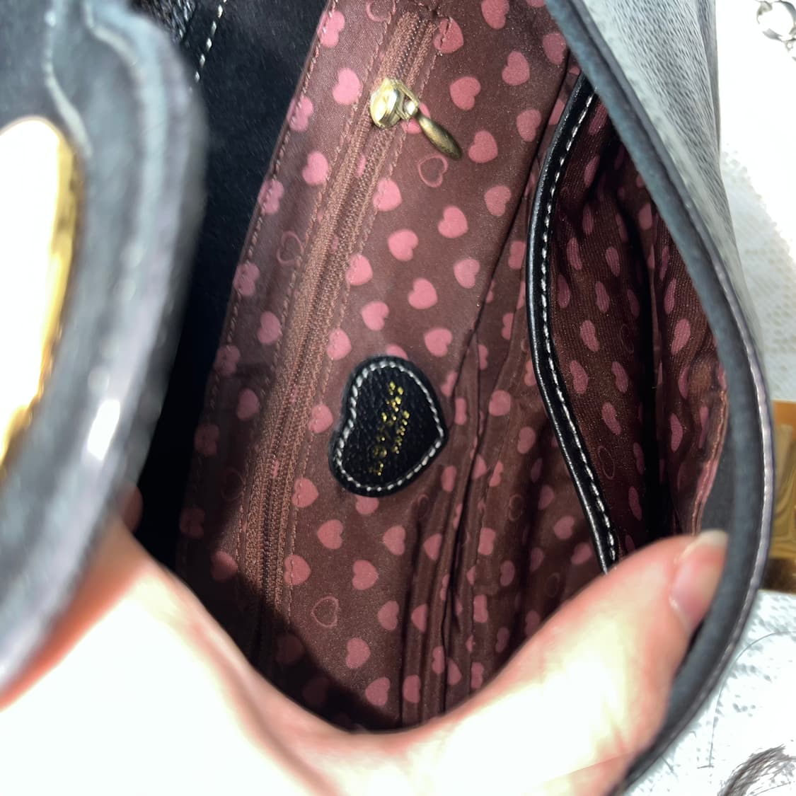 빈티지 하트 버클 숄더백 상품이미지4