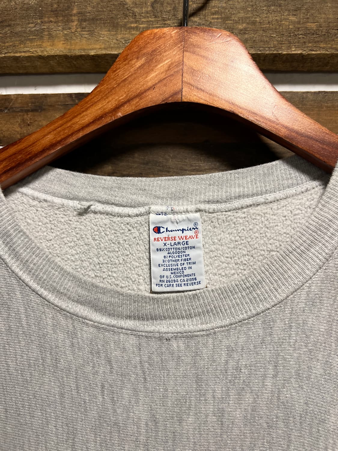 [XL]90's 챔피온 리버스위브 WISCONSIN 멜란지 스웻셔츠 상품이미지2