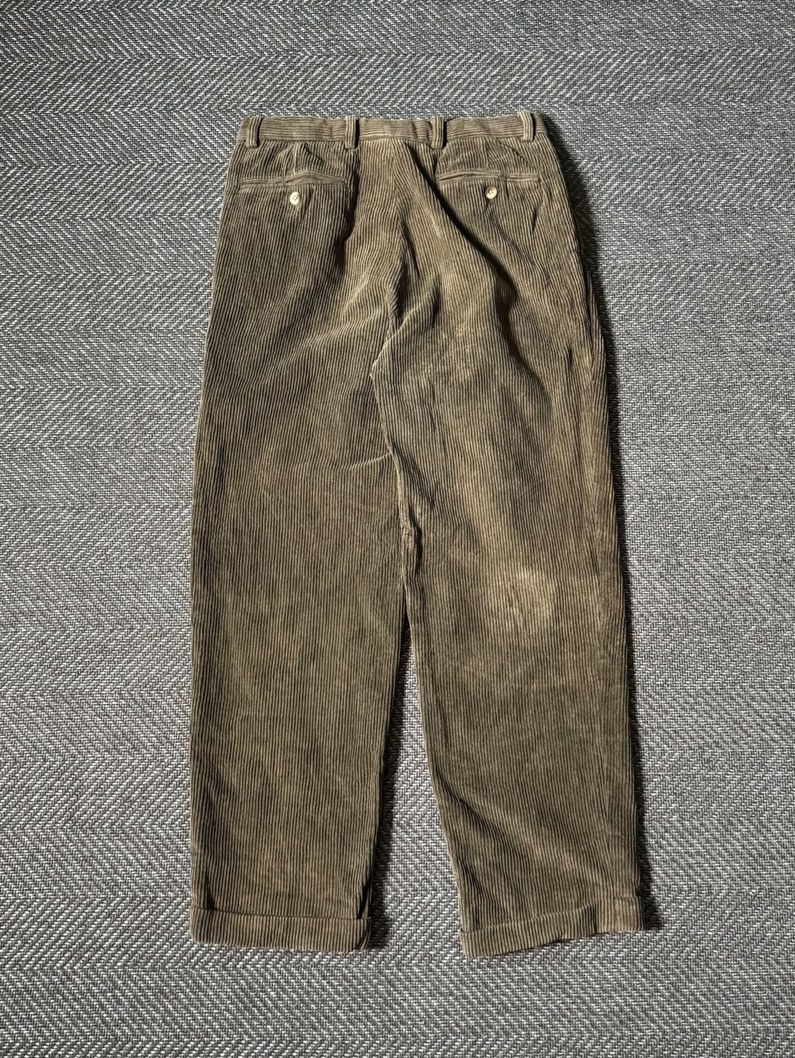 (30) 90s 노티카 투플리츠 와이드 웨일 코듀로이 팬츠 상품이미지6
