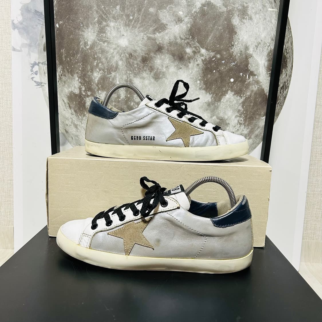 정품 39) 골든구스 실버 네이비 스니커즈 250~25 상품이미지1