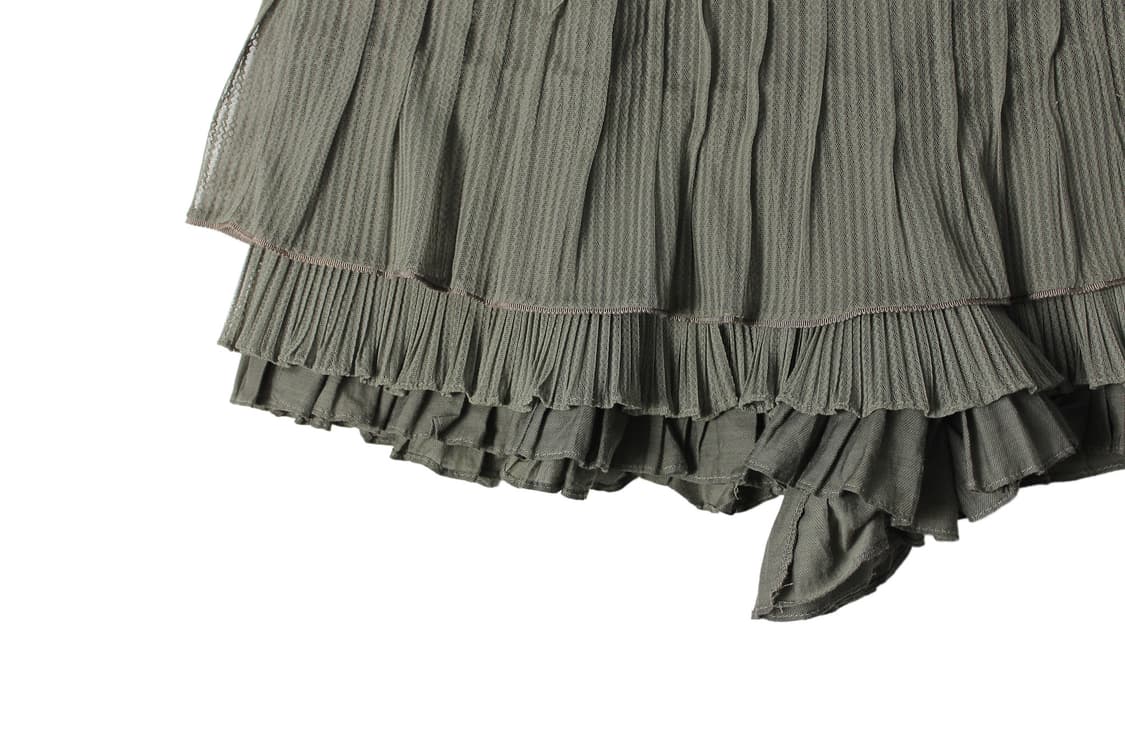 O’2nd  Lace & Pleated Layered Skirt 상품이미지4